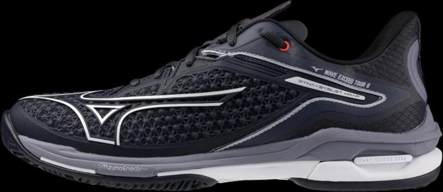 Mizuno Tennisschoen Padelschoen Wave Exceed Tour 6CC Heren Blauw Wit Grijs