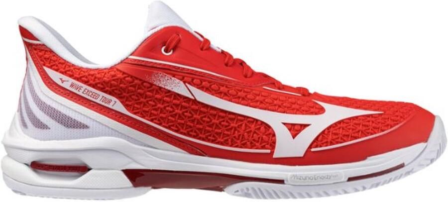 Mizuno Tennisschoen Padelschoen Wave Exceed Tour 7 CC Heren Rood Wit