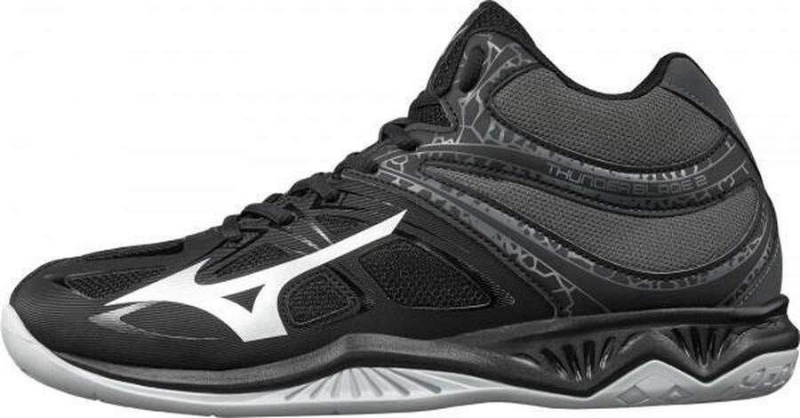 Mizuno Thunder Blade 2 Mid Sportschoenen Volleybal Indoor zwart grijs