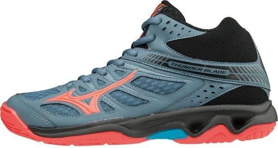 Mizuno Thunder Blade Mid Women Blauw Roze