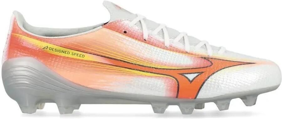 Mizuno Alpha III Made in Japan FG Prism Wit Oranje Evening Prim