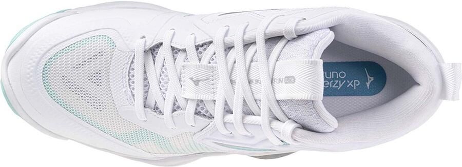 Mizuno Wave Momentum Elite Mid Indoor Sportschoenen Voor Dames Wit 1 2 Vrouw