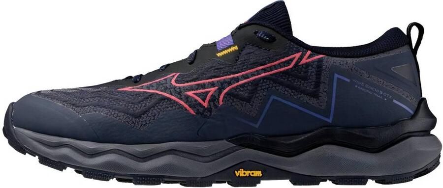 Mizuno Wave Daichi 9 GTX Trail Hardloopschoen BaritoneBlue CalypsoCoral IrisBloom