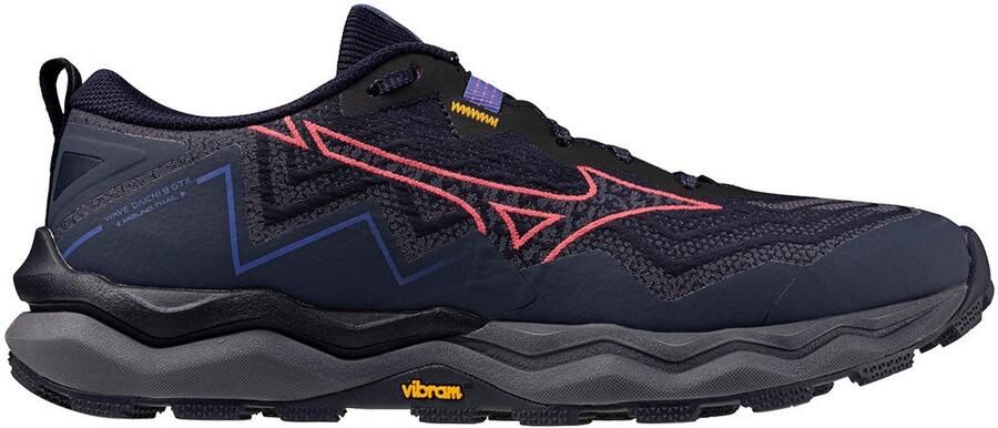 Mizuno Wave Daichi 9 GTX Trail Hardloopschoen BaritoneBlue CalypsoCoral IrisBloom