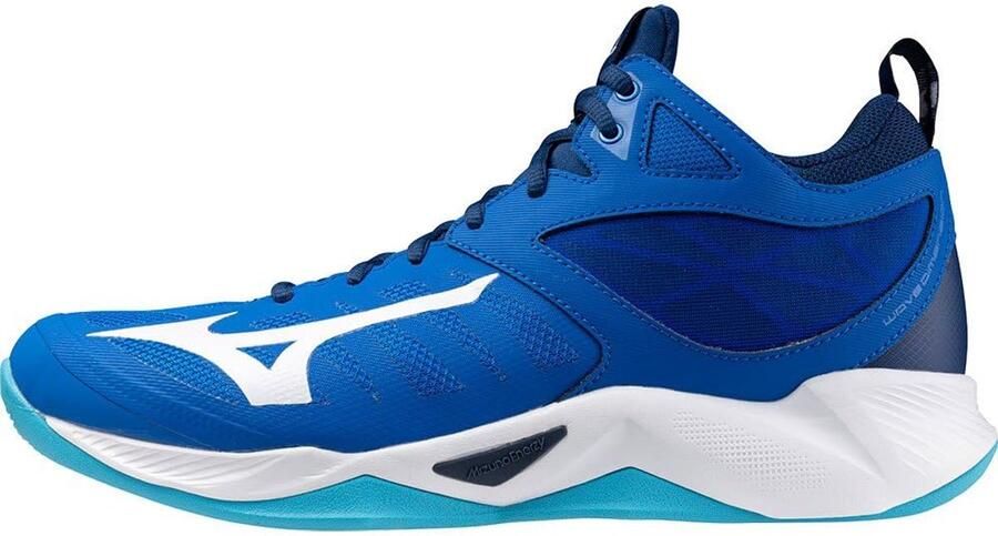 Mizuno WAVE DIMENSION MID Indoorsportschoen Mixte Mugen Blauw Wit Estate Blauw