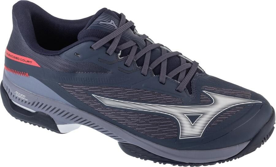 Mizuno Wave Exceed Court CC Mannen Grijs Tennisschoenen