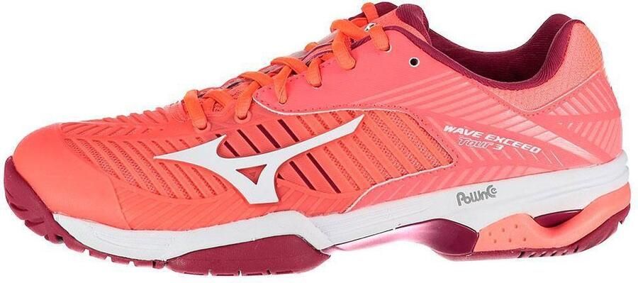 Mizuno Wave Exceed Tour 3CC koraal tennisschoenen dames (61GC187501) - Foto 5