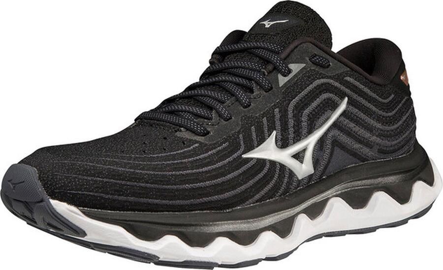 Mizuno Wave Horizon 6 Dames Sportschoenen Hardlopen Weg zwart wit - Foto 3