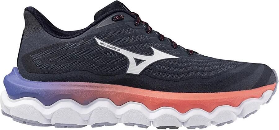 Mizuno Wave Horizon 8 Hardloopschoenen Blauw Zwart Vrouw