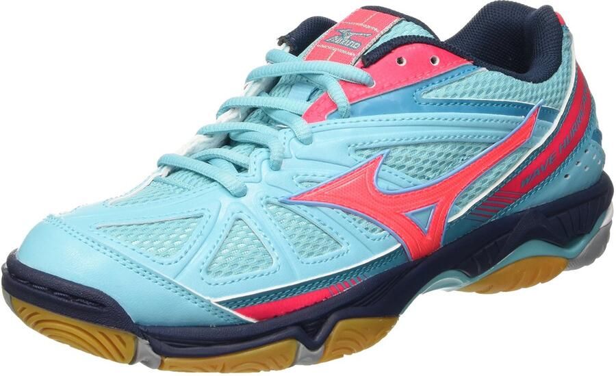 Mizuno Wave Hurricane 3 Volleybalschoenen Wit Geel Blauw