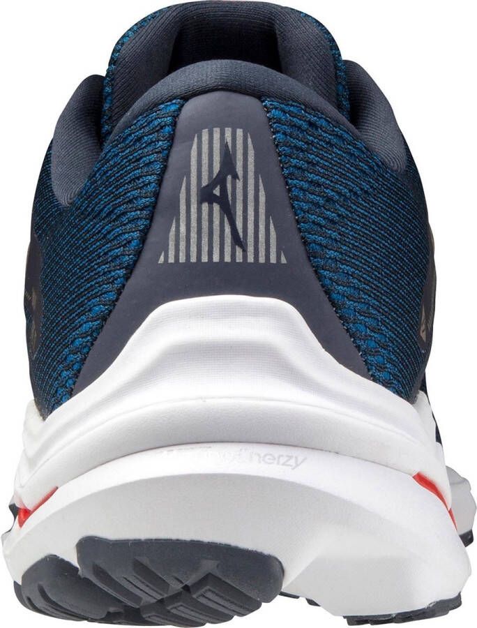 Mizuno Wave Inspire 17 Sportschoenen Mannen Navy Rood Wit