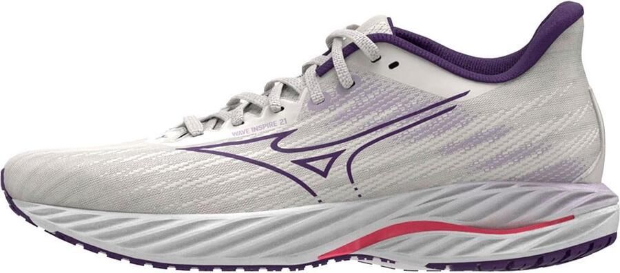 Mizuno Wave Inspire 21 Hardloopschoenen Snow White Vintage Indigo Camellia Rose - Foto 2