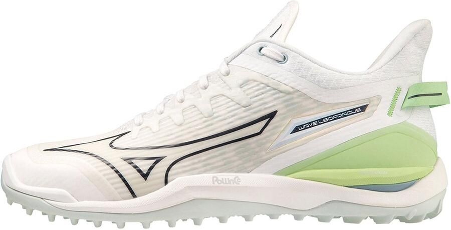 Mizuno Wave Leopardus(U) White gridge lolite Hockey Hockeyschoenen Veld