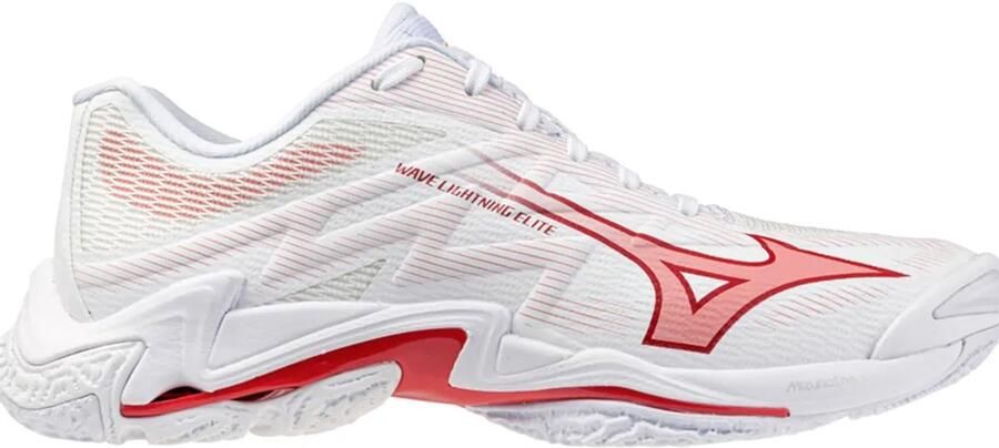 Mizuno Wave Lightning Elite Indoor Sportschoenen Voor Dames Wit 1 2 Vrouw