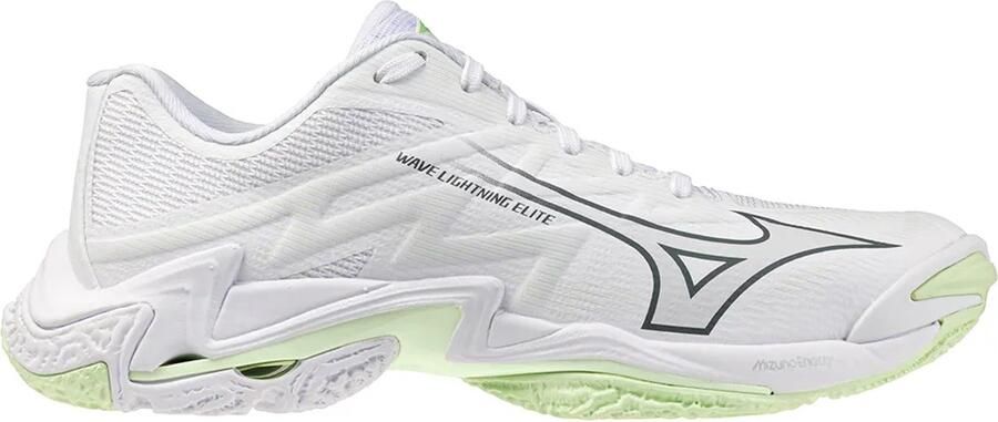 Mizuno Wave Lightning Elite Indoor Sportschoenen Voor Dames Wit 1 2 Vrouw