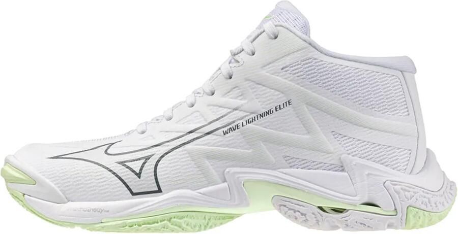 Mizuno Wave Lightning Elite Mid Indoor Sportschoenen Voor Dames Wit Vrouw