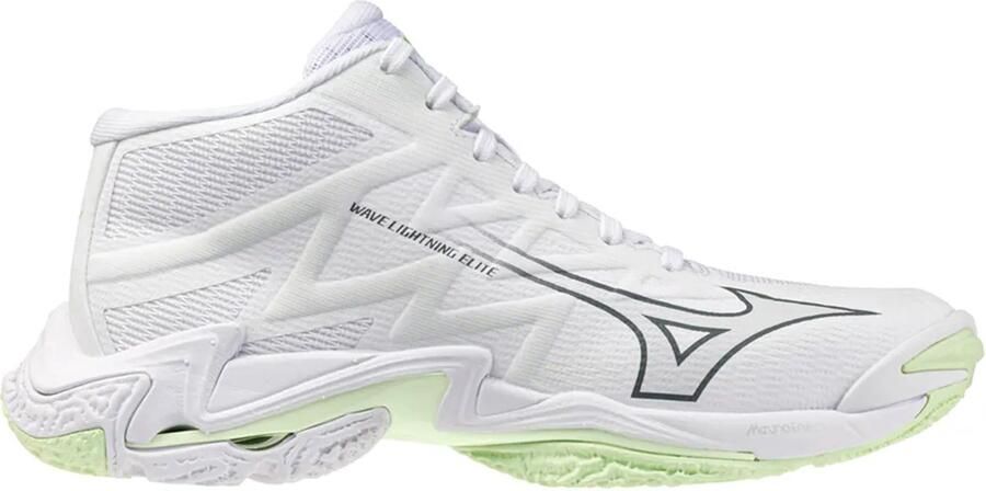 Mizuno Wave Lightning Elite Mid Indoor Sportschoenen Voor Dames Wit 1 2 Vrouw