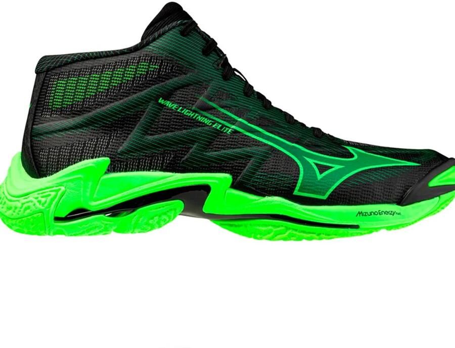Mizuno Wave Lightning Elite Mid Indoor Sportschoenen Zwart