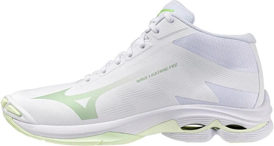 Mizuno Wave Lightning Pro Mid Indoor Sportschoenen Voor Dames Wit 1 2 Vrouw