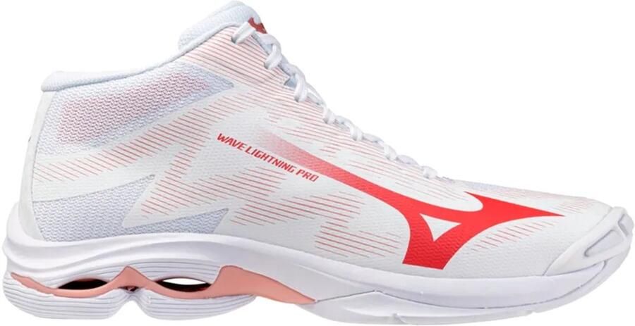 Mizuno Wave Lightning Pro Mid Indoor Sportschoenen Voor Dames Wit Vrouw