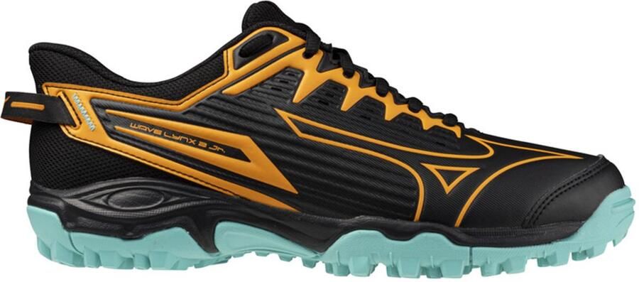 Mizuno Wave Linx 2 hockeyschoenen zwart oranje mintgroen - Foto 4