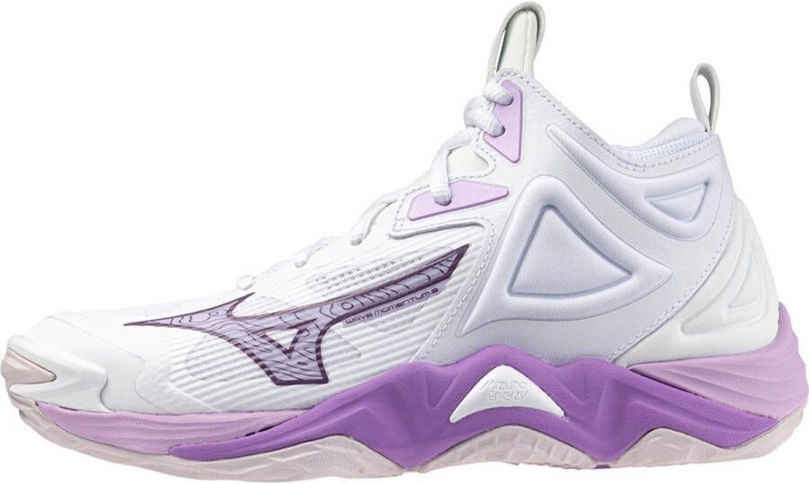 Mizuno Wave Momentum 3 Mid Indoor Sportschoenen Voor Dames Wit Vrouw