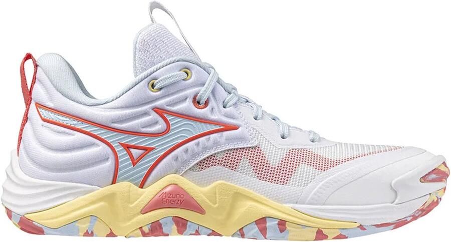 Mizuno Wave Momentum Elite Indoor Sportschoenen Voor Dames Wit Vrouw
