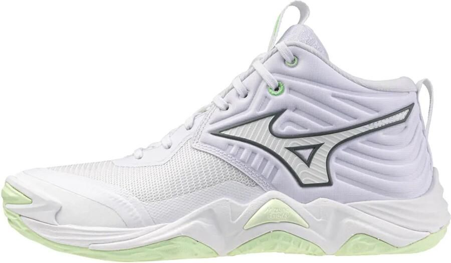 Mizuno Wave Momentum Elite Mid Indoor Sportschoenen Voor Dames Wit 1 2 Vrouw