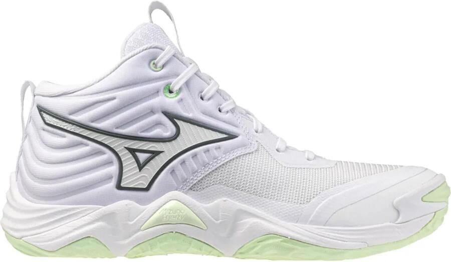 Mizuno Wave Momentum Elite Mid Indoor Sportschoenen Voor Dames Wit Vrouw