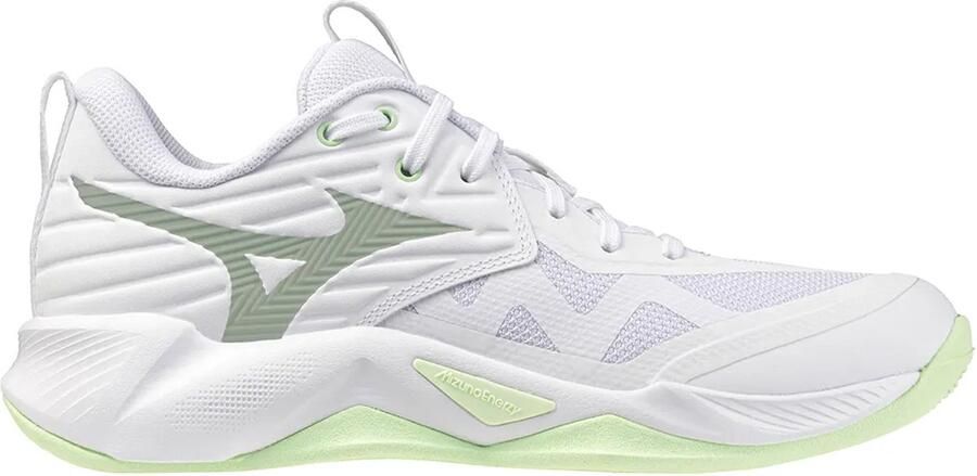 Mizuno Wave Momentum Pro Indoor Sportschoenen Voor Dames Wit 1 2 Vrouw