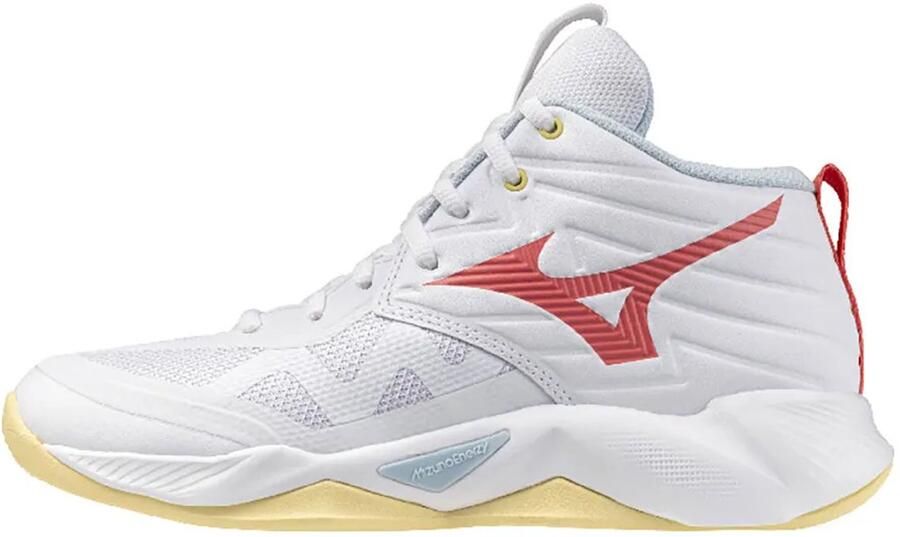 Mizuno Wave Momentum Pro Mid Indoor Sportschoenen Voor Dames Wit 1 2 Vrouw