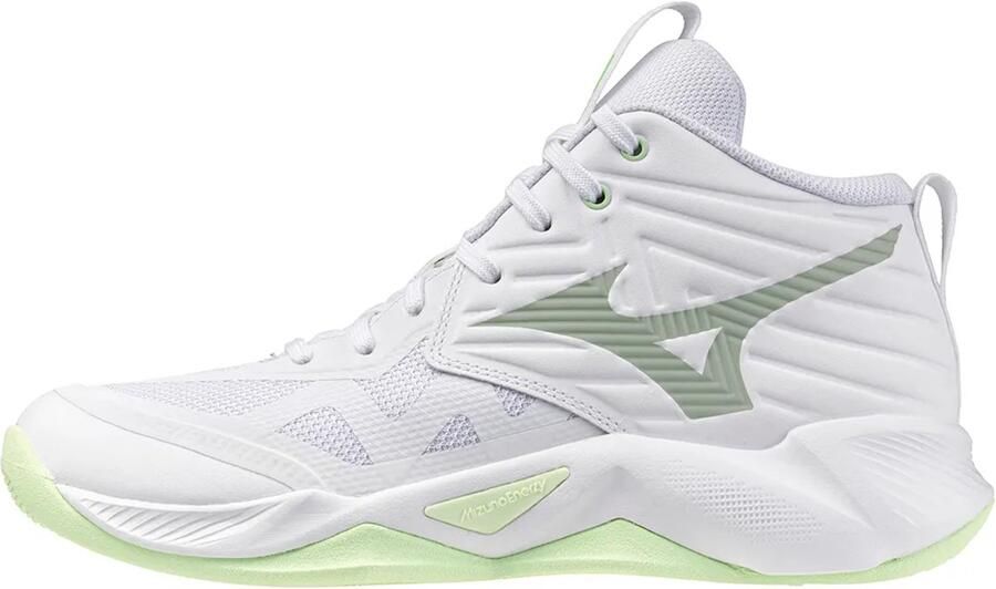Mizuno Wave Momentum Pro Mid Indoor Sportschoenen Voor Dames Wit 1 2 Vrouw