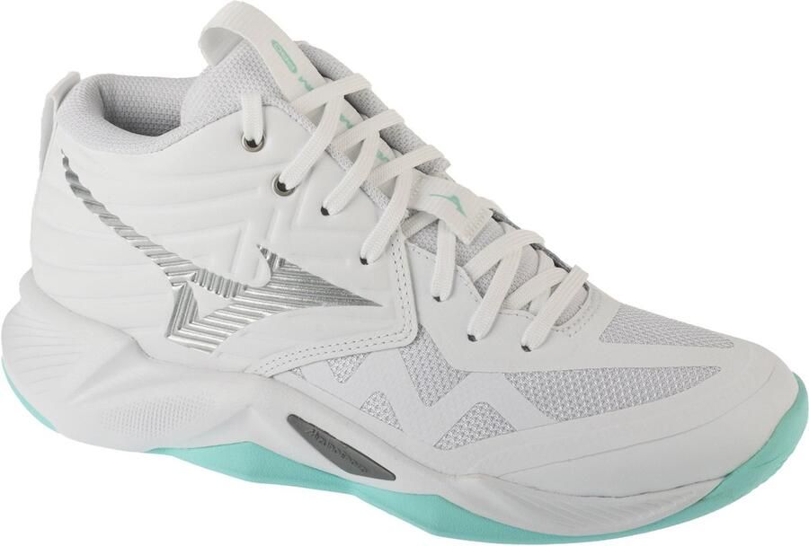 Mizuno Wave Momentum Pro Mid Vrouwen Wit Volleybalschoenen