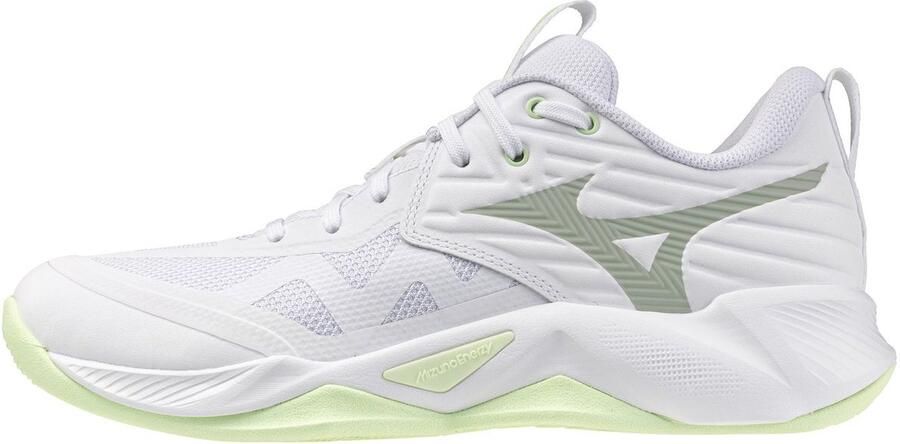 Mizuno Wave Momentum Pro Indoor Sportschoenen Voor Dames Wit 1 2 Vrouw - Foto 4