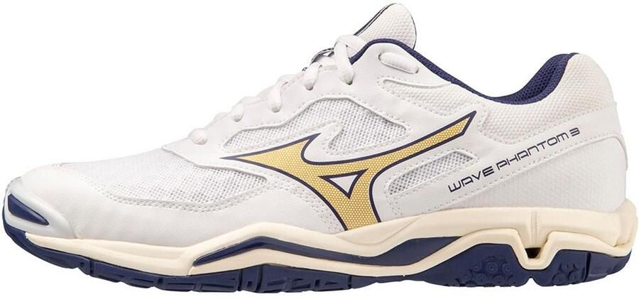 Mizuno Wave Phantom Sportschoenen Wit Blauw Goud