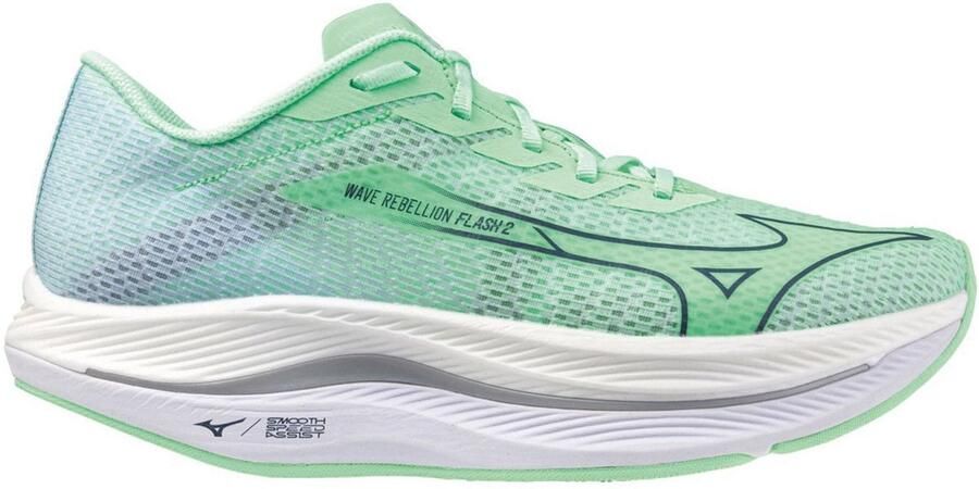 Mizuno Wave Rebellion Flash 2 Hardloopschoenen Groen Man
