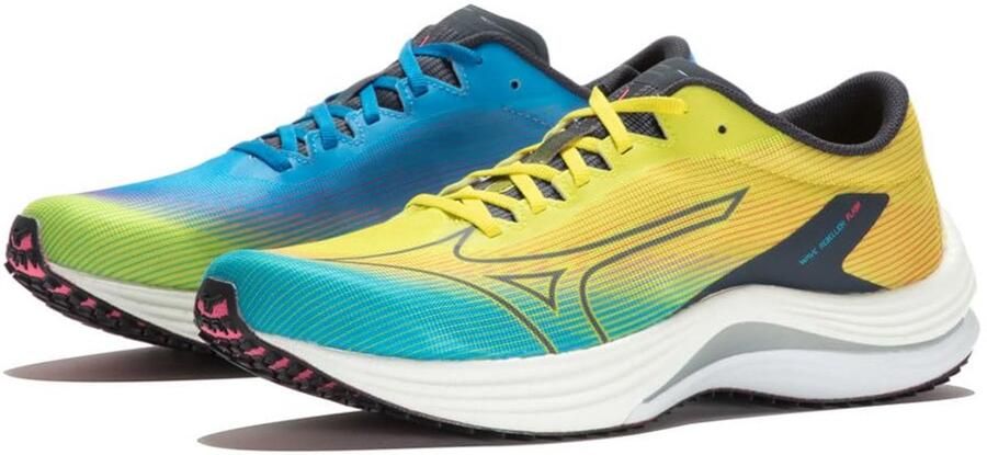 Mizuno Wave Rebellion Flash Geel Hardloopschoenen Heren