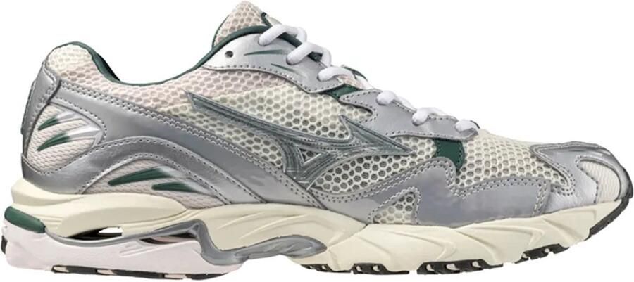 Mizuno Wave Rider 10 S Schoenen Beige Wit 1 2