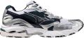 Mizuno Wave Rider 10 white baritone blue - Wit