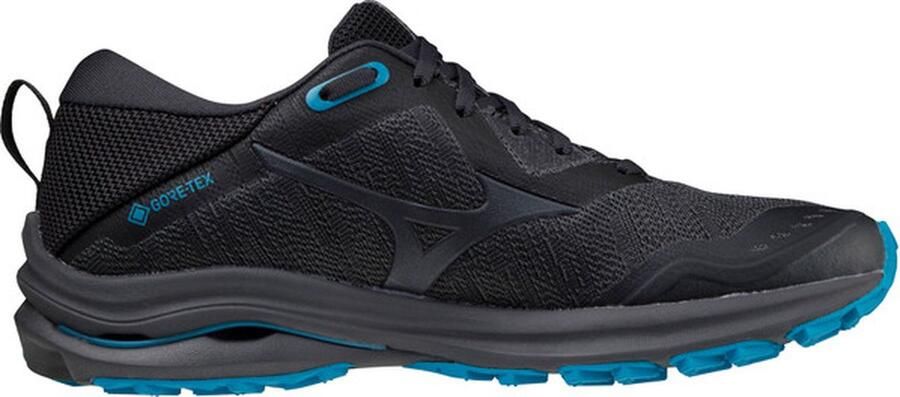 Mizuno Wave Rider 25 GTX Dames Sportschoenen zwart blauw - Foto 2