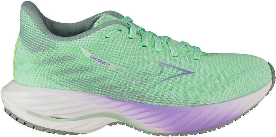 Mizuno Wave Rider 28 Hardloopschoenen Groen 1 2 Vrouw