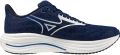 Mizuno Wave Rider 29 hardloopschoenen donkerblauw wit geel - Blauw