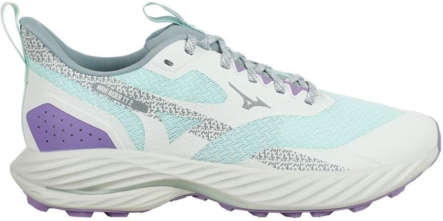 Mizuno Wave Rider TT 2 Hardloopschoenen Dames Baai Vleugje Mint Paisley Paars