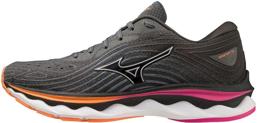 Mizuno Wave Sky 6 J1GD220271 Vrouwen Grijs Hardloopschoenen