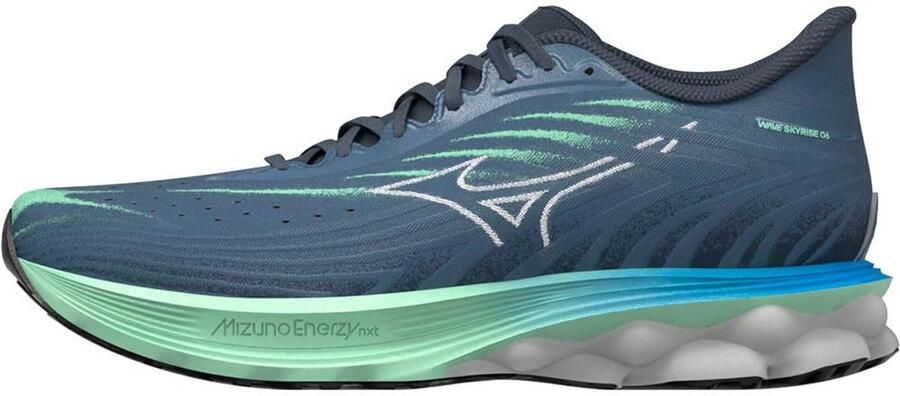 Mizuno WAVE SKYRISE 6 Vintage Indigo White Neo Mint