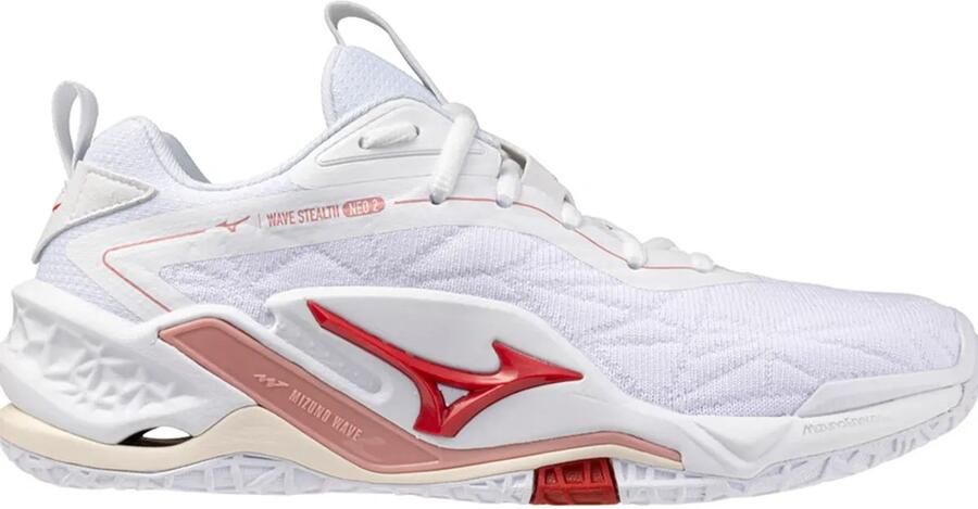 Mizuno Wave Stealth Neo 2 Indoor Sportschoenen Voor Dames Wit 1 2 Vrouw