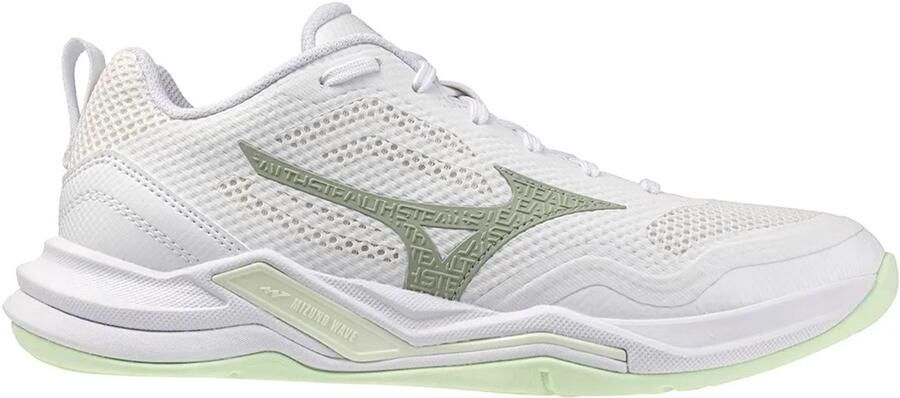 Mizuno Wave Stealth Pro Indoor Sportschoenen Voor Dames Wit 1 2 Vrouw