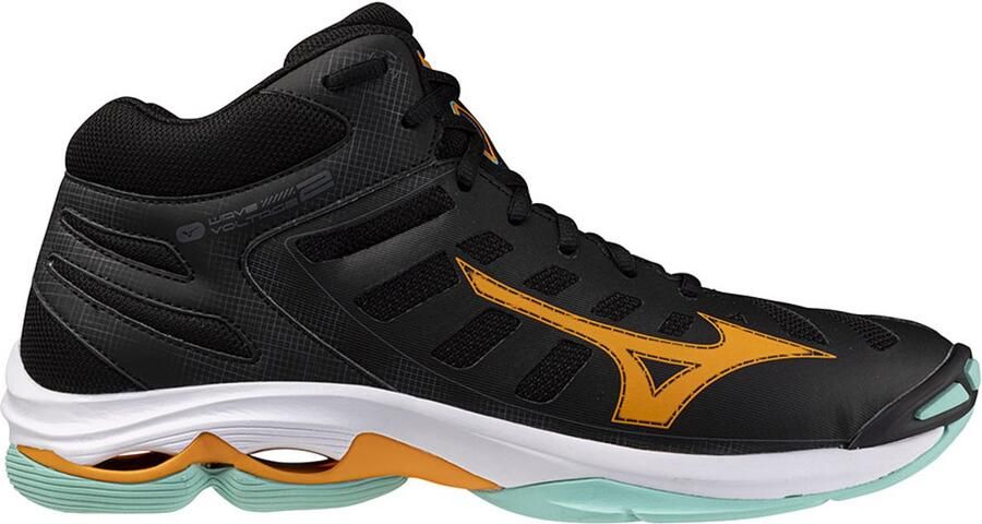 Mizuno Wave Voltage 2 Mid Indoor Sportschoenen Zwart 1 2