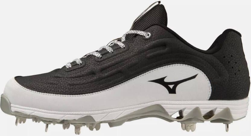 Mizuno MLB Ambition 3 Low Metal Spikes Honkbalschoenen Black White