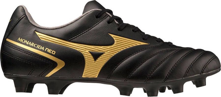 Mizuno Monarcida Neo II Select Gras Voetbalschoenen (FG) Zwart Goud